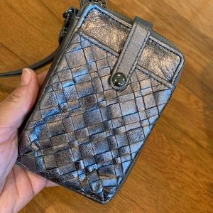 Wallet with phone pocket